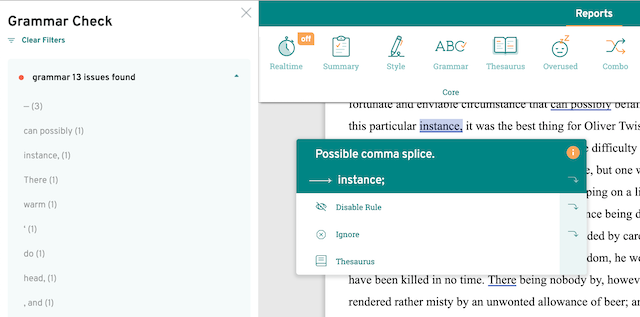 Parallel Structure Checker N4. ProWritingAid